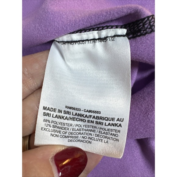 Nike Pro Blue Purple Dri-Fit Half-Zip Thumbholes Pullover Women's M - Picture 9 of 12